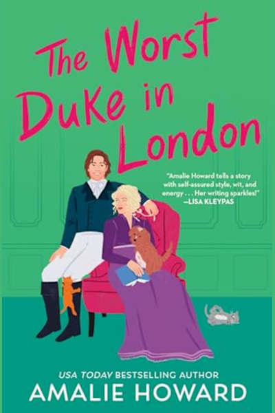 Book cover for The Worst Duke in London by Amalie Howard