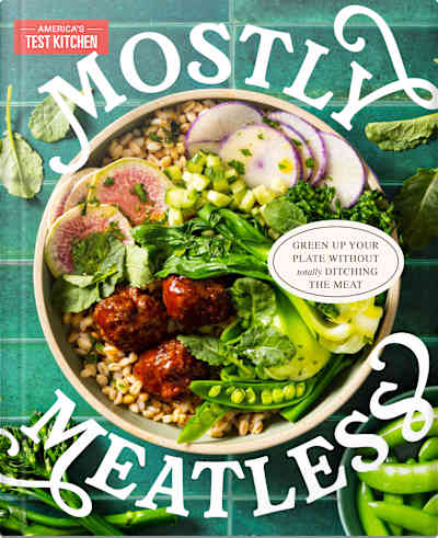 Book cover for Mostly Meatless by America's Test Kitchen