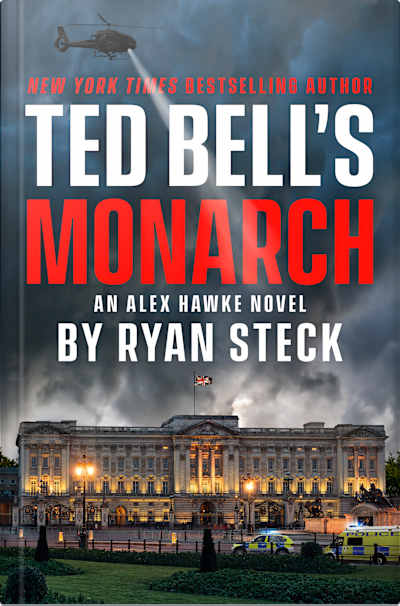 Book cover for Ted Bell's Monarch by Ryan Steck