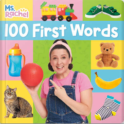 Book cover for Ms. Rachel: 100 First Words by Ms. Rachel