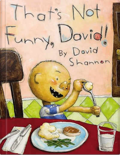 Book cover for That's Not Funny, David! by David Shannon