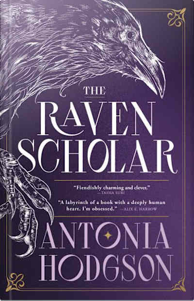 Book cover for The Raven Scholar by Antonia Hodgson