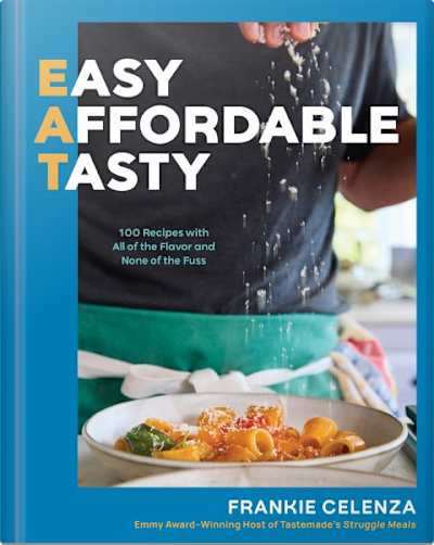 Book cover for EAT: Easy, Affordable, Tasty by Frankie Celenza