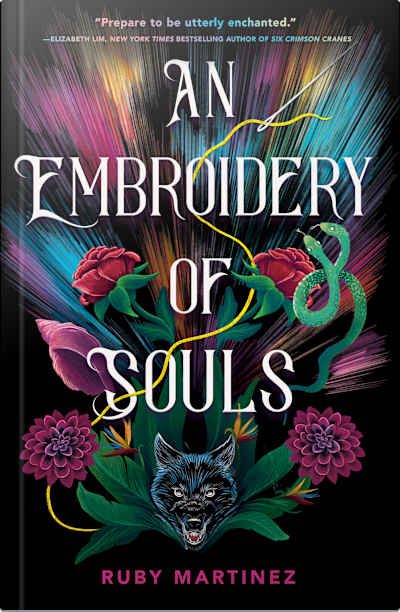 Book cover for An Embroidery of Souls by Ruby Martinez
