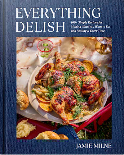 Book cover for Everything Delish by Jamie Milne