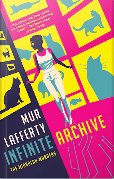 Book cover for Infinite Archive by Mur Lafferty