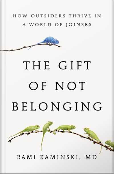 Book cover for The Gift of Not Belonging by Rami Kaminski