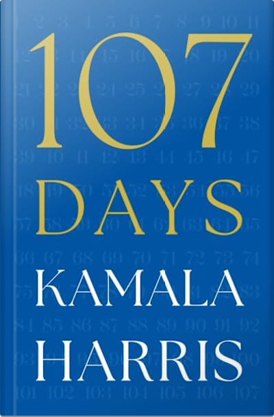 Book cover for 107 Days by Kamala Harris