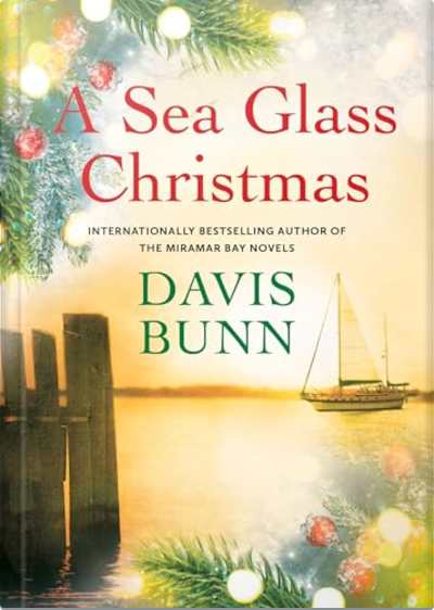 Book cover for A Sea Glass Christmas by Davis Bunn