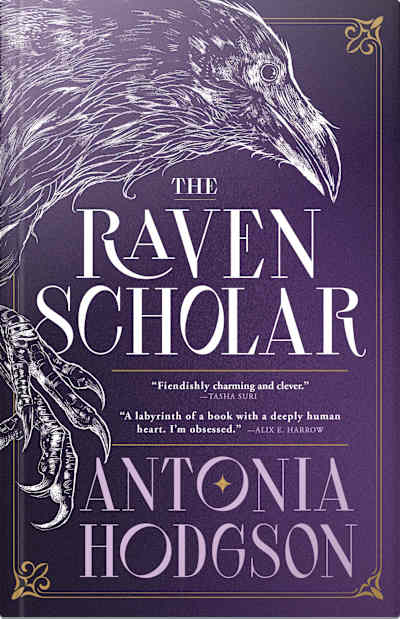 Book cover for The Raven Scholar by Antonia Hodgson