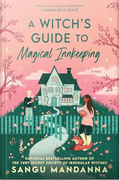 Book cover for A Witch's Guide to Magical Innkeeping by Sangu Mandanna
