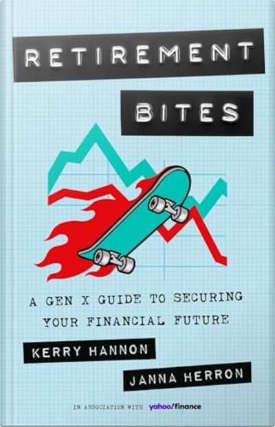 Book cover for Retirement Bites by Kerry Hannon and Janna Herron