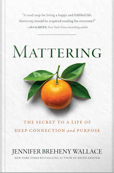 Book cover for Mattering by Jennifer Breheny Wallace