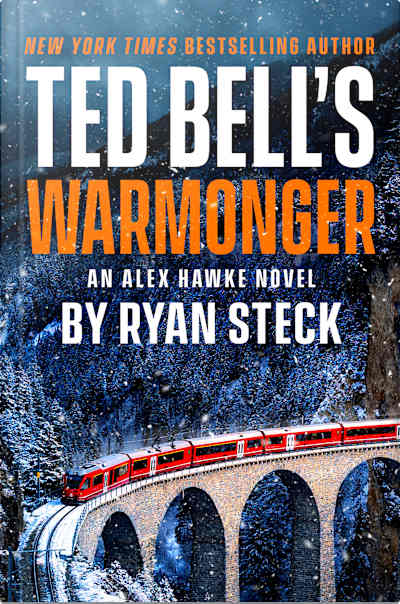 Book cover for Ted Bell’s Warmonger by Ryan Steck