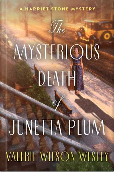 Book cover for The Mysterious Death of Junetta Plum by Valerie Wilson Wesley