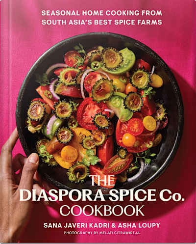 Book cover for The Diaspora Spice Co. Cookbook by Asha Loupy and Sana Javeri Kadri