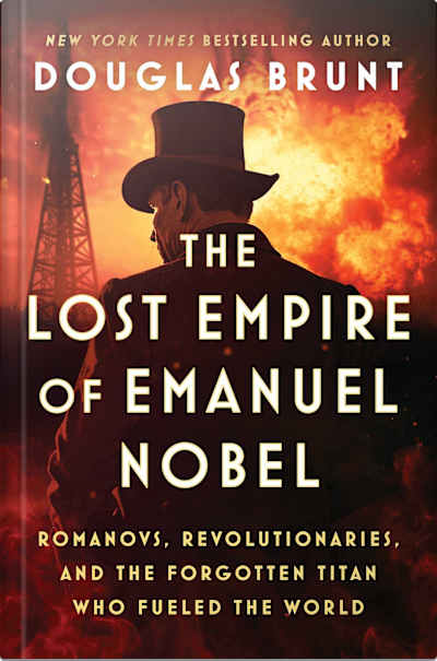 Book cover for The Lost Empire of Emanuel Nobel by Douglas Brunt
