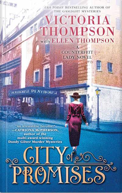 Book cover for City of Promises by Victoria Thompson and Ellen Thompson
