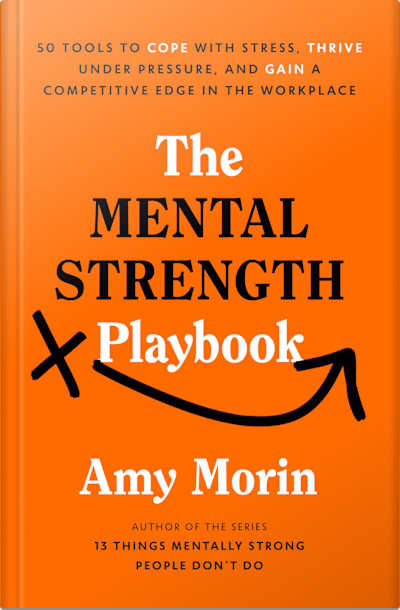 Book cover for The Mental Strength Playbook by Amy Morin