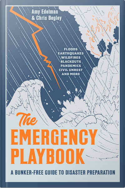 Book cover for The Emergency Playbook by Chris Begley and Amy Edelman