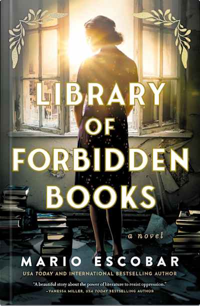 Book cover for Library of Forbidden Books by Mario Escobar