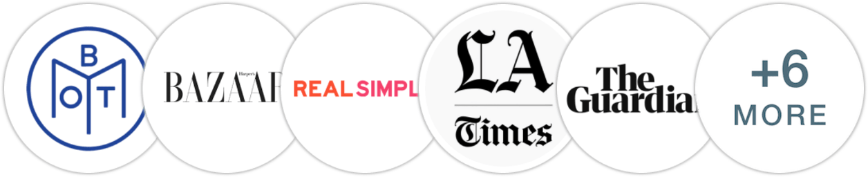 Book of the Month, Harper's Bazaar, Real Simple, Los Angeles Times, The Guardian, Publishers Weekly, Kirkus Reviews, Booklist, BookPage, Electric Literature, Literary Hub