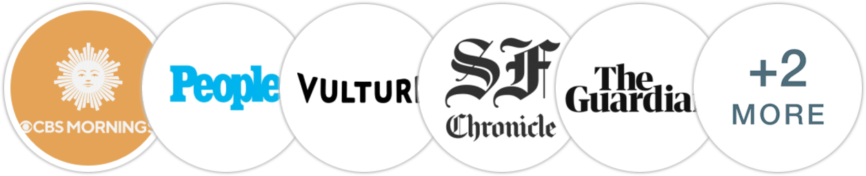 CBS Mornings, People, Vulture, San Francisco Chronicle, The Guardian, Variety, Kirkus Reviews