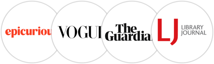 Epicurious, Vogue, The Guardian, Library Journal