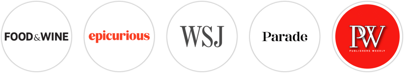 Food & Wine, Epicurious, The Wall Street Journal, Parade, Publishers Weekly, Library Journal, Booklist