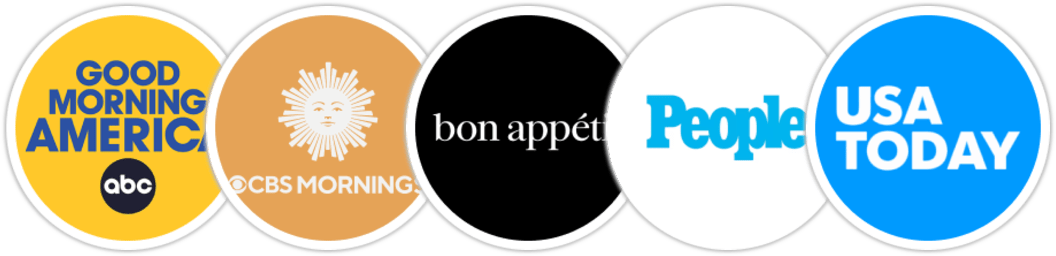 Good Morning America, CBS Mornings, Bon Appétit, People, USA Today