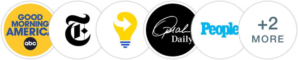 Good Morning America, The New York Times/The New York Times Book Review, Next Big Idea Club, Oprah Daily, People, The Wall Street Journal, The Boston Globe