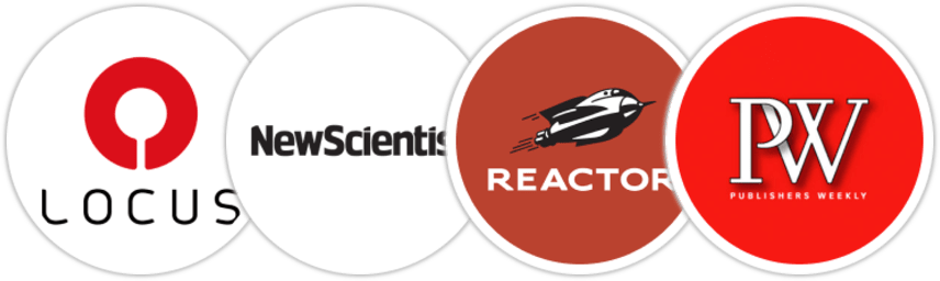 Locus, New Scientist, Reactor, Publishers Weekly