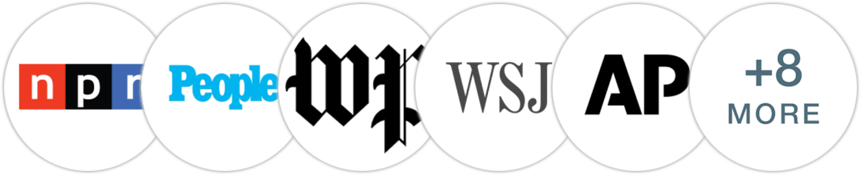 NPR, People, The Washington Post, The Wall Street Journal, Associated Press, Los Angeles Times, San Francisco Chronicle, New York Post, Rolling Stone, Publishers Weekly, Kirkus Reviews, Library Journal, Booklist