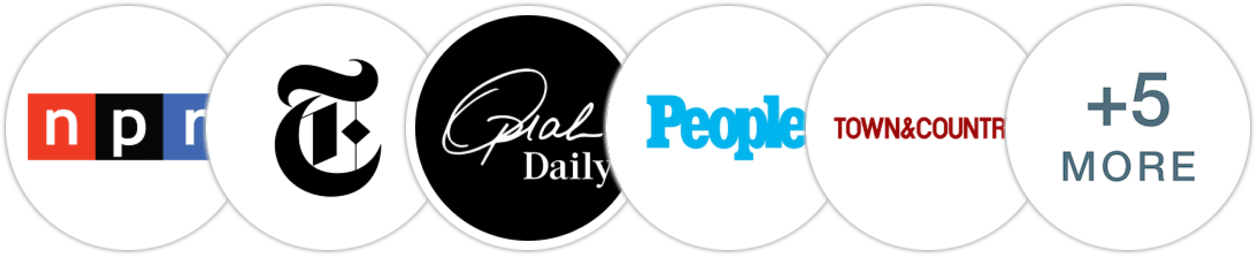 NPR, The New York Times/The New York Times Book Review, Oprah Daily, People, Town & Country, The Guardian, Publishers Weekly, Kirkus Reviews, Library Journal, Literary Hub