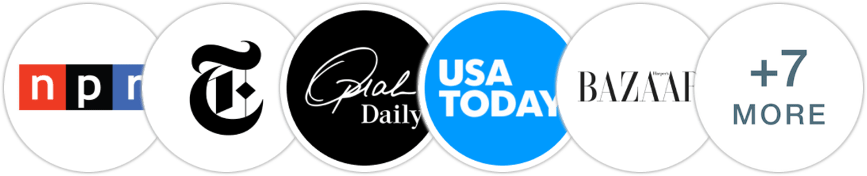 NPR, The New York Times/The New York Times Book Review, Oprah Daily, USA Today, Harper's Bazaar, Indie Next List, Publishers Weekly, Kirkus Reviews, Library Journal, Booklist, BookPage, Literary Hub