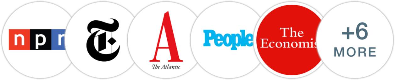 NPR, The New York Times/The New York Times Book Review, The Atlantic, People, The Economist, The Washington Post, The Boston Globe, Kirkus Reviews, Library Journal, The Millions, Literary Hub