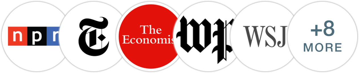 NPR, The New York Times/The New York Times Book Review, The Economist, The Washington Post, The Wall Street Journal, Financial Times, Los Angeles Times, The Guardian, The Times, Indie Next List, Kirkus Reviews, BookPage, Literary Hub