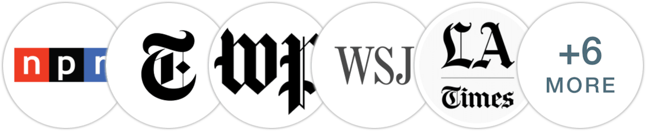 NPR, The New York Times/The New York Times Book Review, The Washington Post, The Wall Street Journal, Los Angeles Times, The Guardian, The Times, The Boston Globe, Indie Next List, Publishers Weekly, Booklist