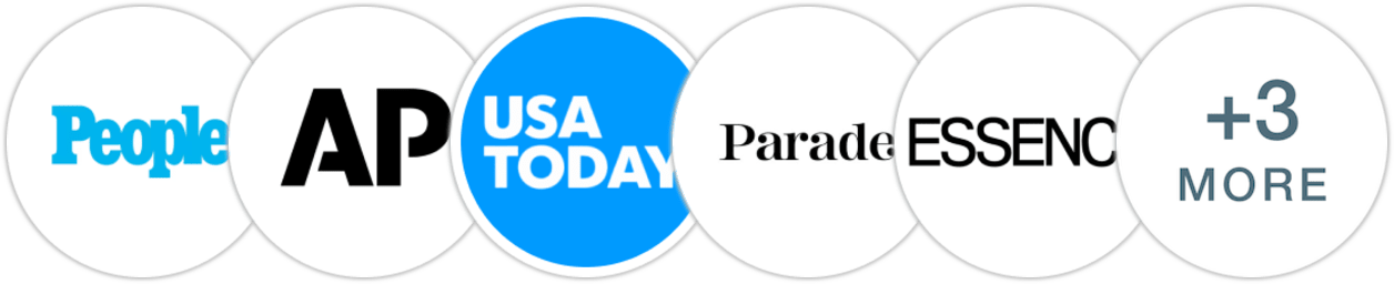 People, Associated Press, USA Today, Parade, Essence, Publishers Weekly, Kirkus Reviews, Library Journal