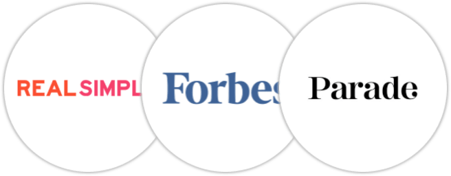 Real Simple, Forbes, Parade