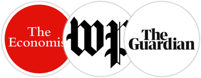 The Economist, The Washington Post, The Guardian