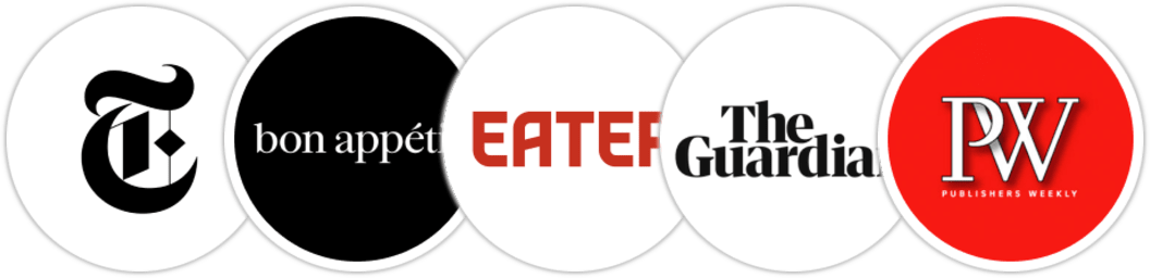The New York Times/The New York Times Book Review, Bon Appétit, Eater, The Guardian, Publishers Weekly