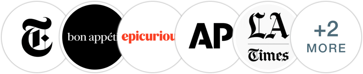 The New York Times/The New York Times Book Review, Bon Appétit, Epicurious, Associated Press, Los Angeles Times, Publishers Weekly, BookPage