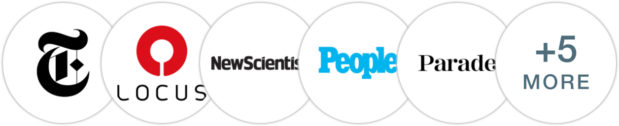 The New York Times/The New York Times Book Review, Locus, New Scientist, People, Parade, Indie Next List, Publishers Weekly, Kirkus Reviews, Booklist, Literary Hub
