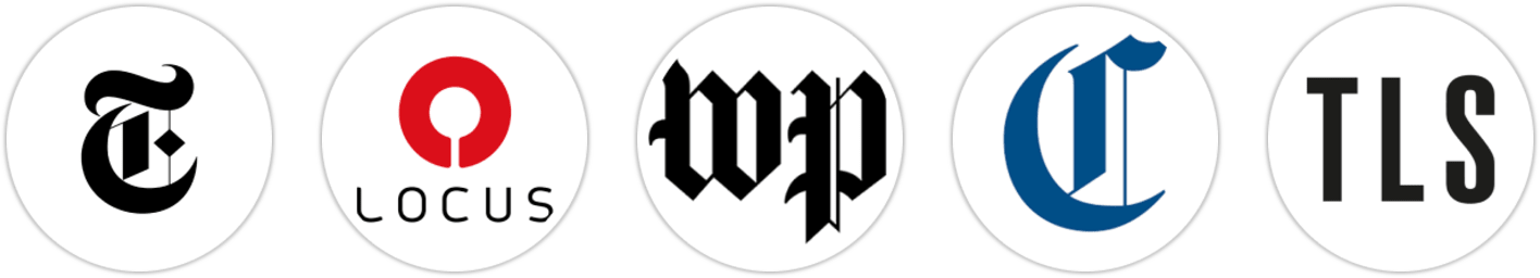 The New York Times/The New York Times Book Review, Locus, The Washington Post, Chicago Tribune, The Times Literary Supplement, Reactor, Publishers Weekly, Kirkus Reviews, Booklist, The Millions, Literary Hub
