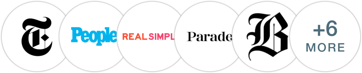 The New York Times/The New York Times Book Review, People, Real Simple, Parade, The Boston Globe, Publishers Weekly, Kirkus Reviews, Library Journal, Booklist, BookPage, Literary Hub