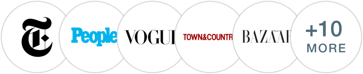 The New York Times/The New York Times Book Review, People, Vogue, Town & Country, Harper's Bazaar, Esquire, Real Simple, Elle, Forbes, Los Angeles Times, Publishers Weekly, Kirkus Reviews, Booklist, Electric Literature, Literary Hub