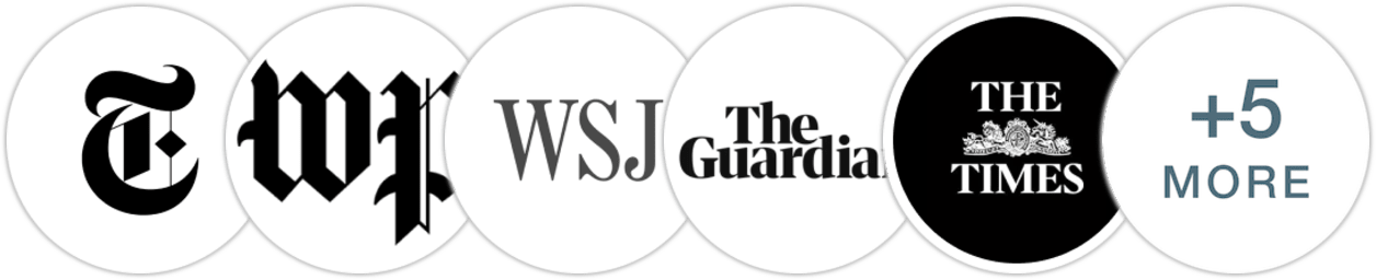 The New York Times/The New York Times Book Review, The Washington Post, The Wall Street Journal, The Guardian, The Times, The Times Literary Supplement, Publishers Weekly, Kirkus Reviews, Library Journal, Booklist