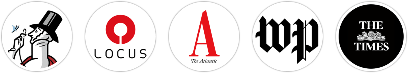 The New Yorker, Locus, The Atlantic, The Washington Post, The Times, Reactor, Indie Next List, Publishers Weekly, Kirkus Reviews, Booklist, Literary Hub