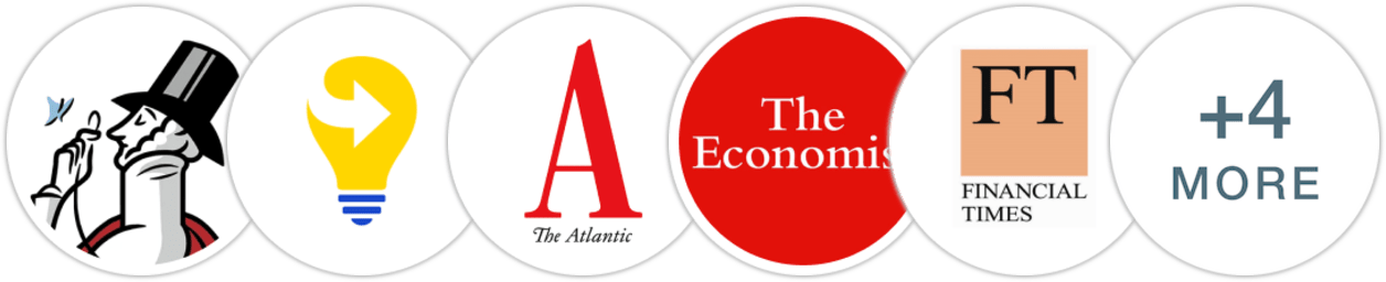 The New Yorker, Next Big Idea Club, The Atlantic, The Economist, Financial Times, The Guardian, The Times, The Times Literary Supplement, Kirkus Reviews